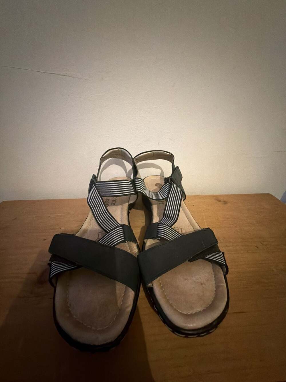 Remonte Soft Leather Strappy Sandals with Elastic Detail